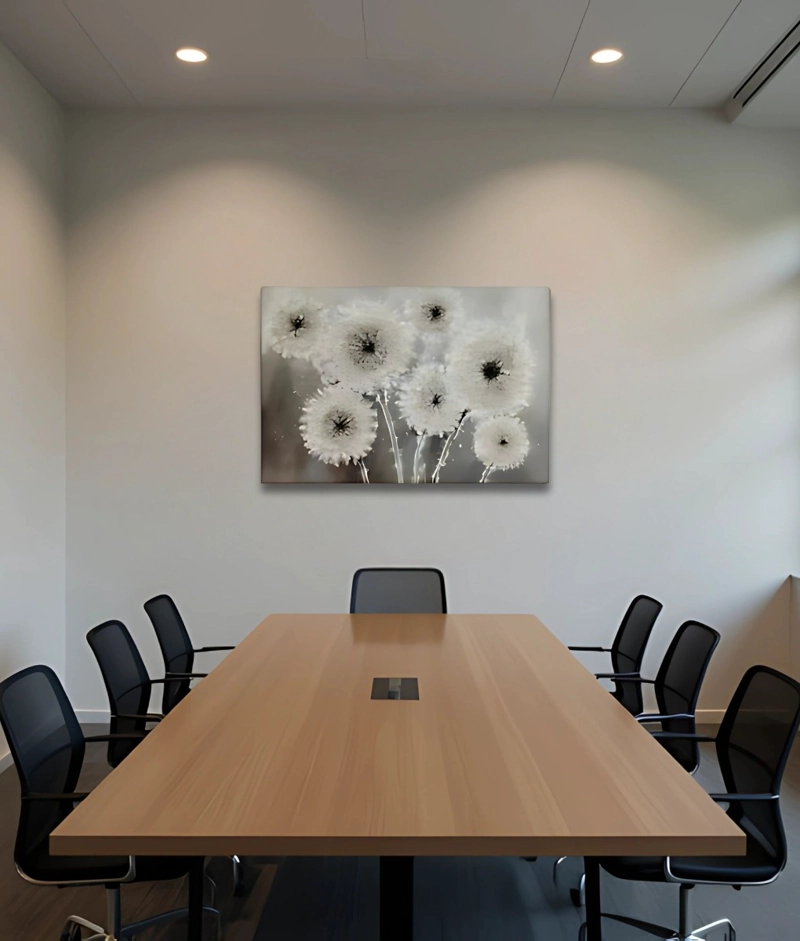 CUADRO DECORATIVO PARED FLORES DIENTE DE LEON ARTE HOGAR JHN - 5