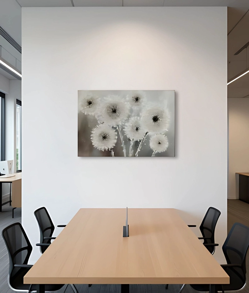 CUADRO DECORATIVO PARED FLORES DIENTE DE LEON ARTE HOGAR JHN - 7