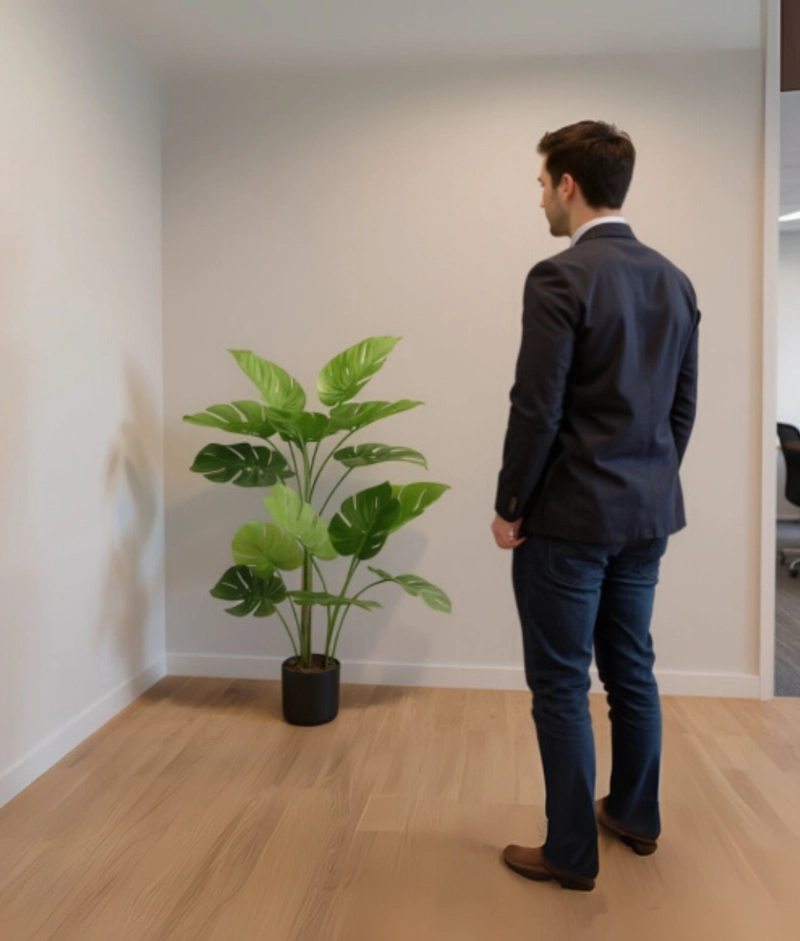PLANTA DECORATIVA ARTIFICIAL MODERNA INTERIOR HOGAR JHN - 5