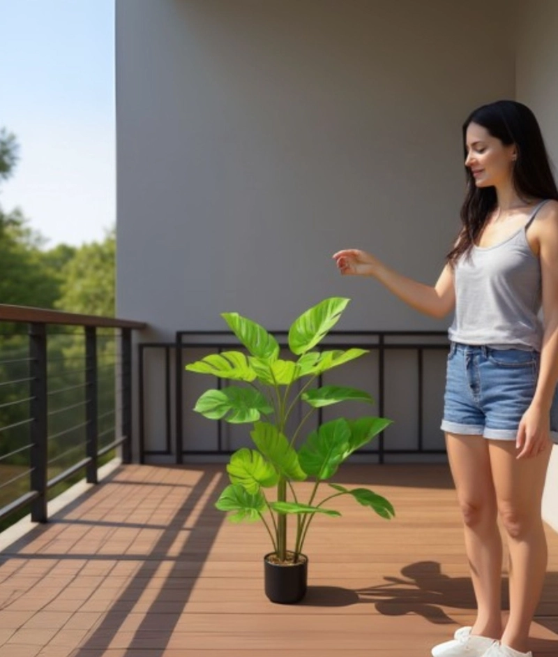 PLANTA DECORATIVA ARTIFICIAL MODERNA INTERIOR HOGAR JHN - 6