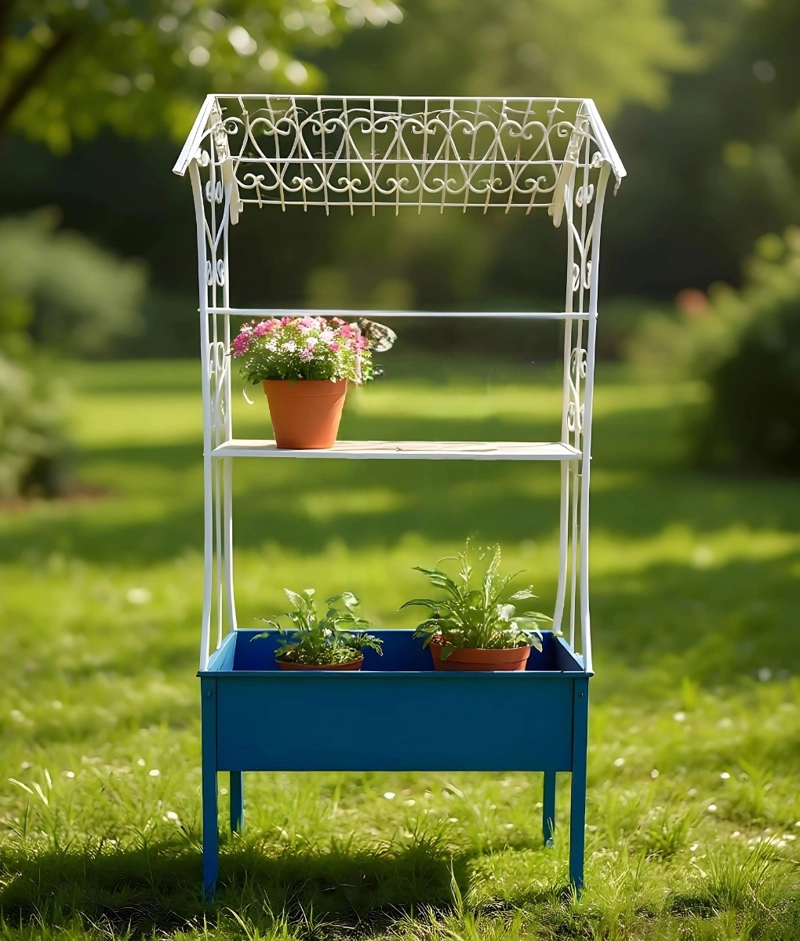 PORTA MACETAS DECORATIVO SOPORTE PLANTAS ESTANTE JHN - 8