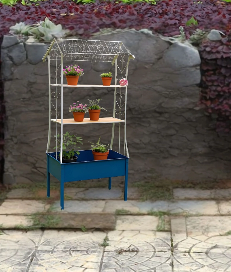 PORTA MACETAS DECORATIVO SOPORTE PLANTAS ESTANTE JHN - 9