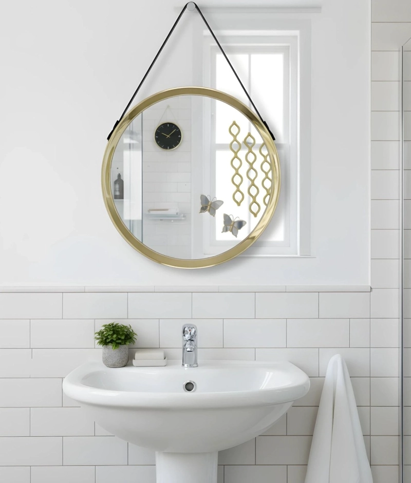 ESPEJO PARED DECORATIVO MODERNO REDONDO HOGAR JHN - 2