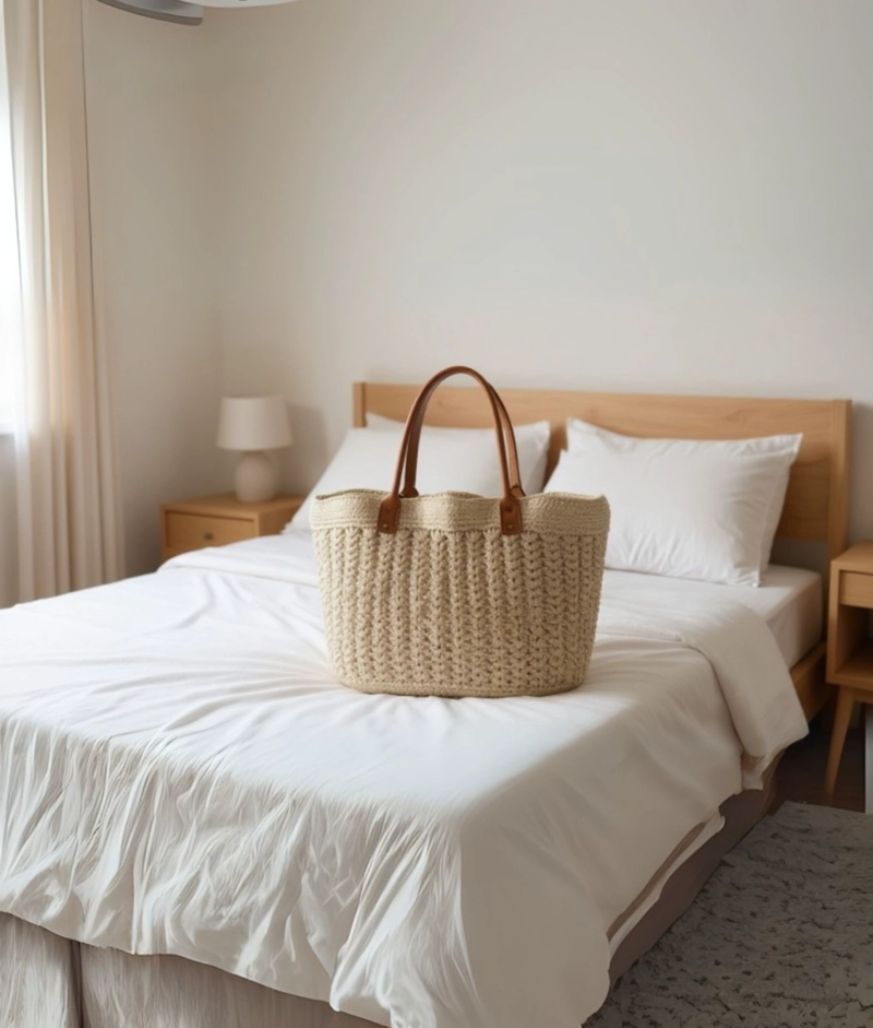 CARTERA MODERNA TEJIDA BOLSO DISEÑO MINIMALISTA JHN - 8
