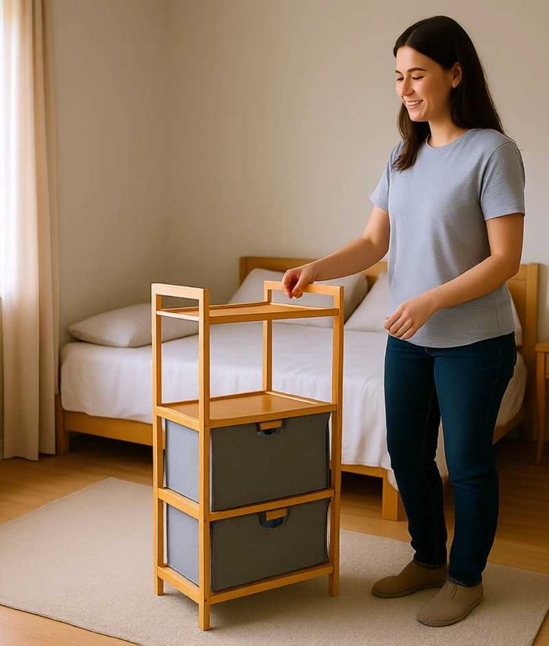 COMODA ORGANIZADOR MULTIFUNCIONAL ALMACENAMIENTO HOGAR JHN - 5