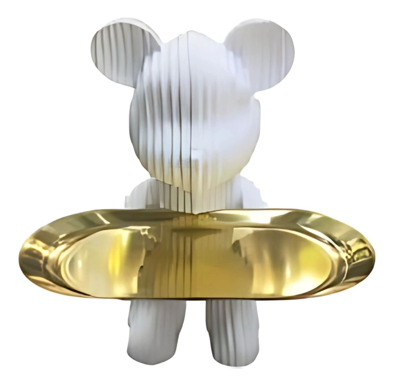 FIGURA DECORATIVA OSO MODERNA ELEGANTE ADORNO HOGAR JHN - 1