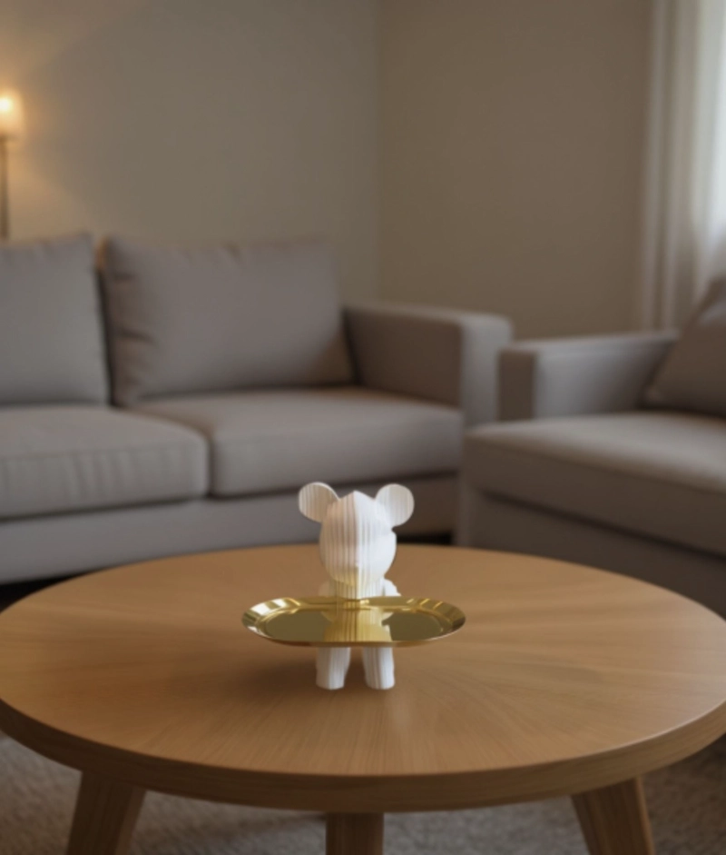 FIGURA DECORATIVA OSO MODERNA ELEGANTE ADORNO HOGAR JHN - 9