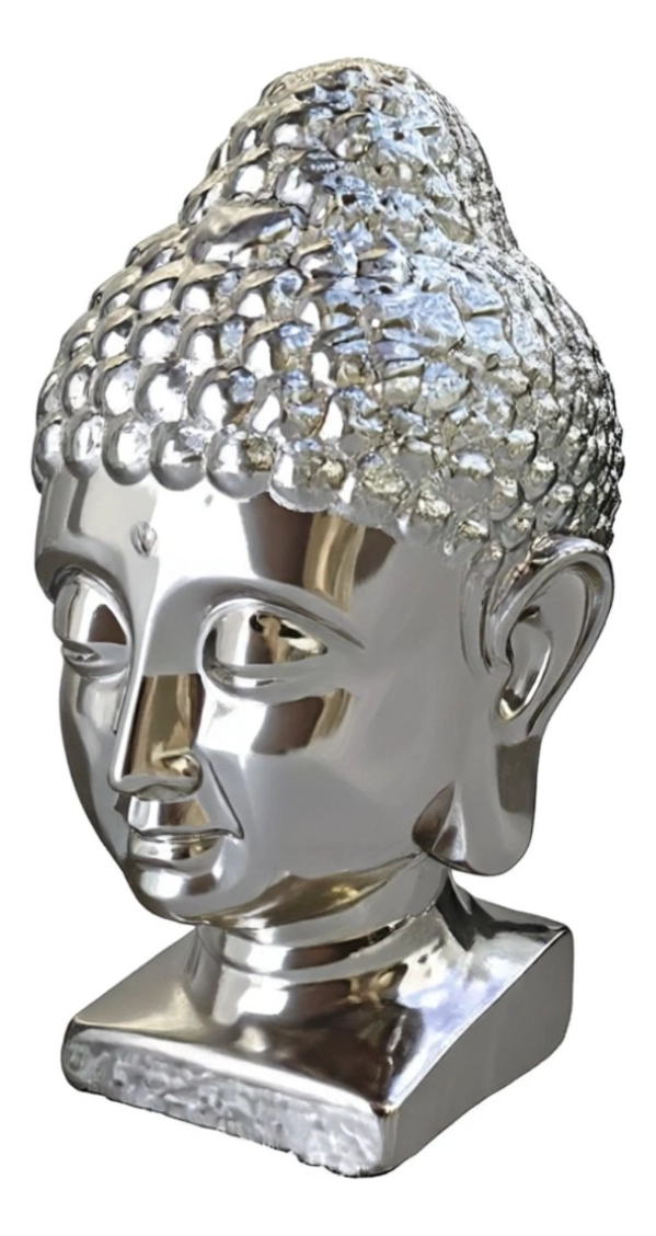 FIGURA DECORATIVA ADORNO CABEZA BUDA HOGAR JHN - 3
