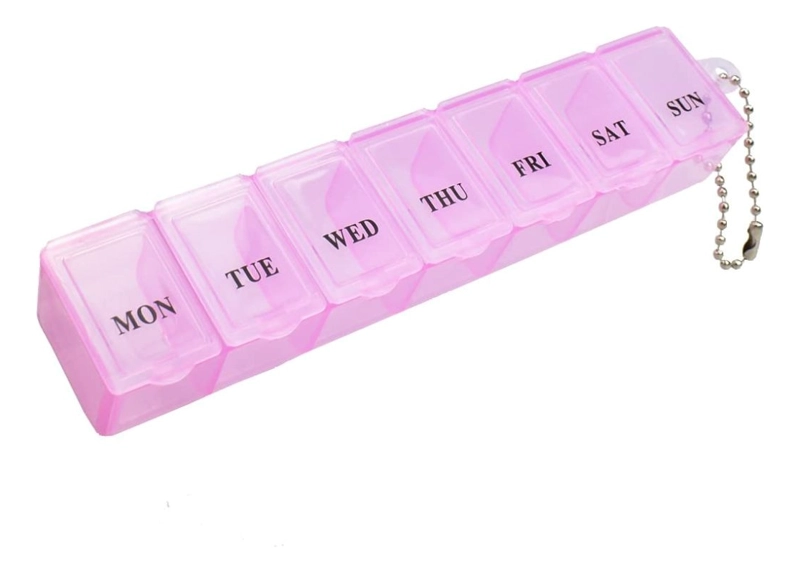 SET 10 PASTILLEROS SEMANAL PARA MEDICAMENTOS VITAMINAS LAU - 1