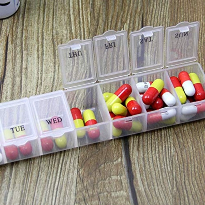 SET 10 PASTILLEROS SEMANAL PARA MEDICAMENTOS VITAMINAS LAU - 5