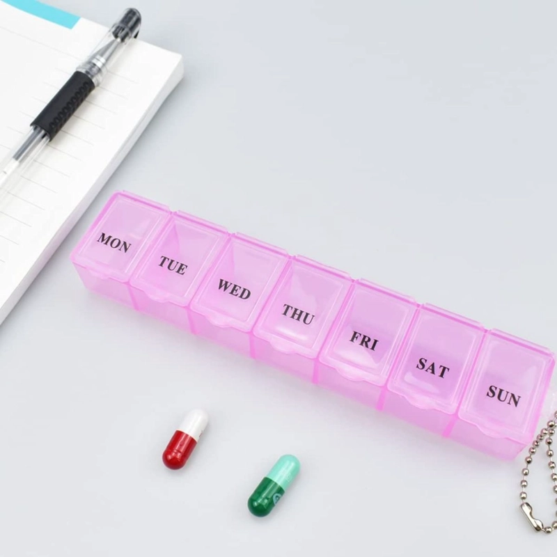 SET 10 PASTILLEROS SEMANAL PARA MEDICAMENTOS VITAMINAS LAU - 8