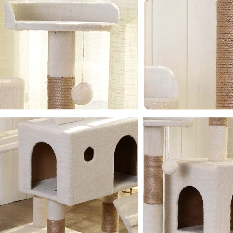 TORRE RASCADOR DE LUJO PARA GATOS MASCOTAS HOGAR LAU - 7