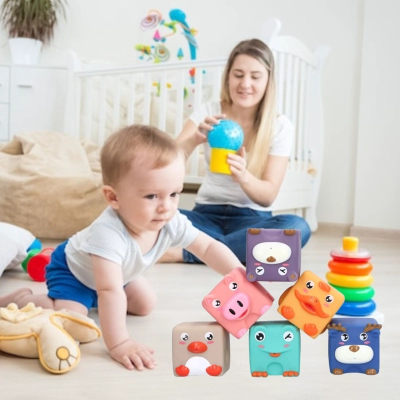 JUGUETE BLOQUES APILABLES DIDACTICO SENSORIAL NIÑOS LAU - 8
