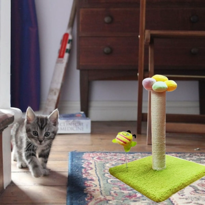 RASCADOR PARA GATOS FORMA DE FLOR MASCATOS LAU - 1