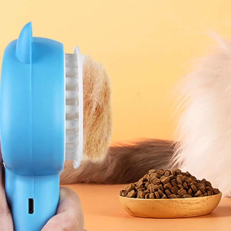 CEPILLO DE VAPOR PARA MASCOTAS 4EN1 CUIDADO PERRO GATOS LAU - 4