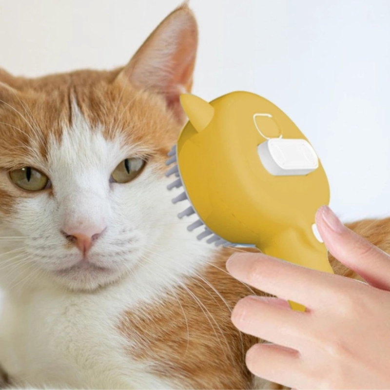 CEPILLO DE VAPOR PARA MASCOTAS 4EN1 CUIDADO PERRO GATOS LAU - 7