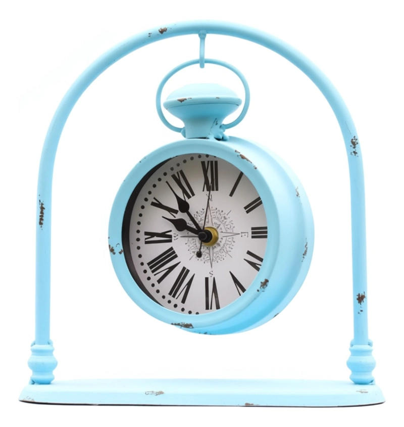 RELOJ MESA VINTAGE DISEÑO DISTINTIVO DECORATIVO HOGAR JHN - 1