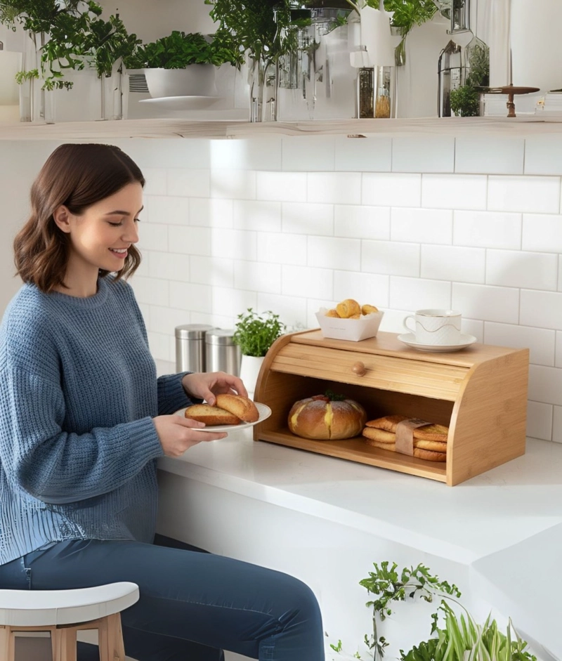 PANERA DESLIZANTE RECIPIENTE ALMACENAMIENTO MESA JHN - 4