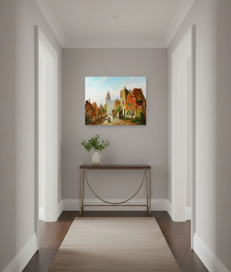 CUADRO DECORATIVO PARED ADORNO PUEBLO DECORACION HOGAR JHN - 8