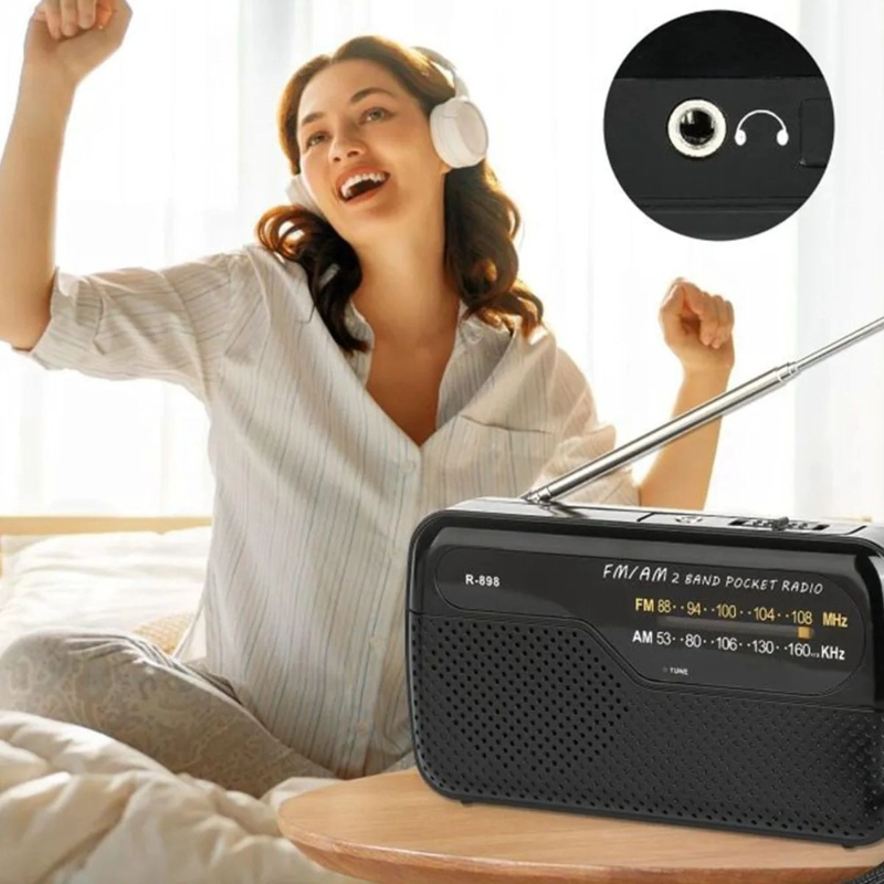 RADIO DE BOLSILLO COMPACTO PORTATIL AM/FM MUSICA LAU - 5