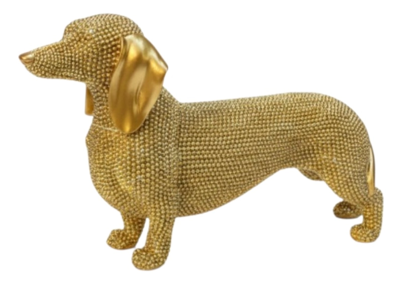 ESTATURA FIGURA PERRO SALCHICHA ENCANTO CANINO ADORNO JHN - 1