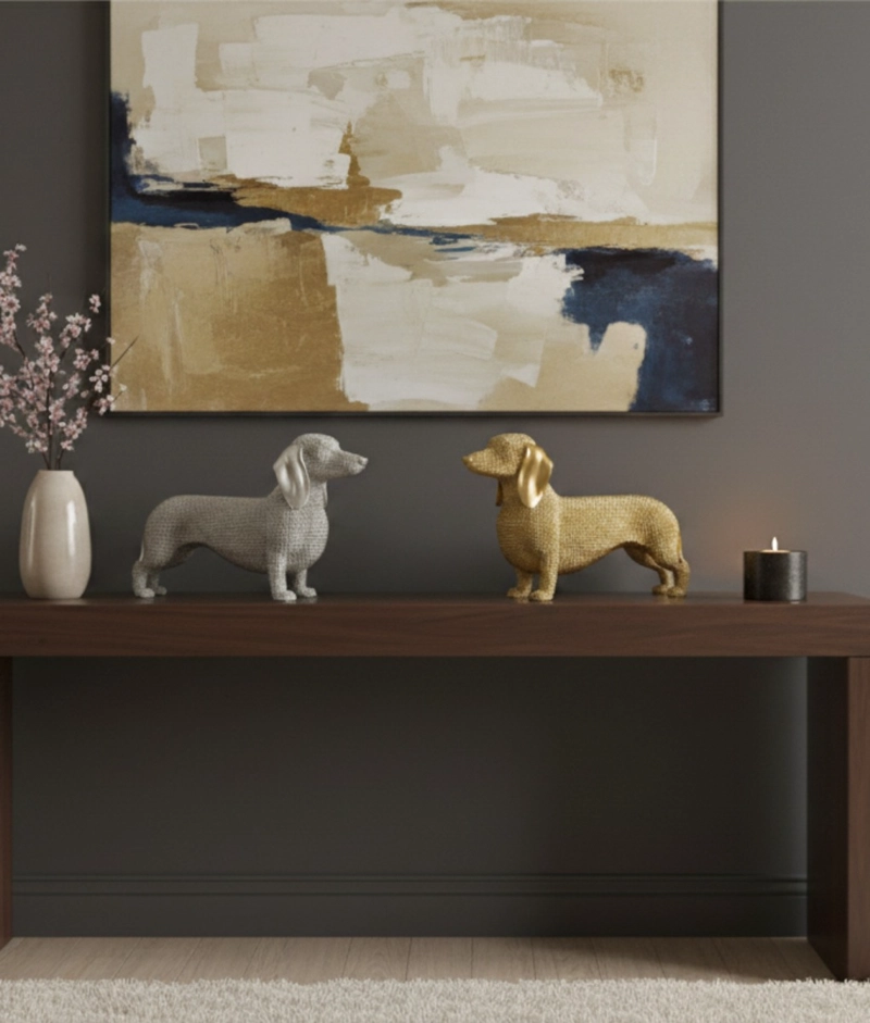 ESTATURA FIGURA PERRO SALCHICHA ENCANTO CANINO ADORNO JHN - 7