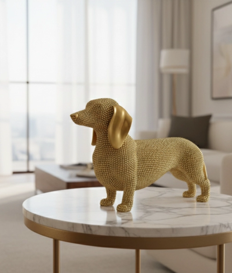 ESTATURA FIGURA PERRO SALCHICHA ENCANTO CANINO ADORNO JHN - 8