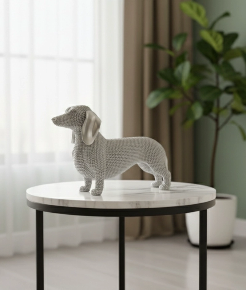 ESTATURA FIGURA PERRO SALCHICHA ENCANTO CANINO ADORNO JHN - 10