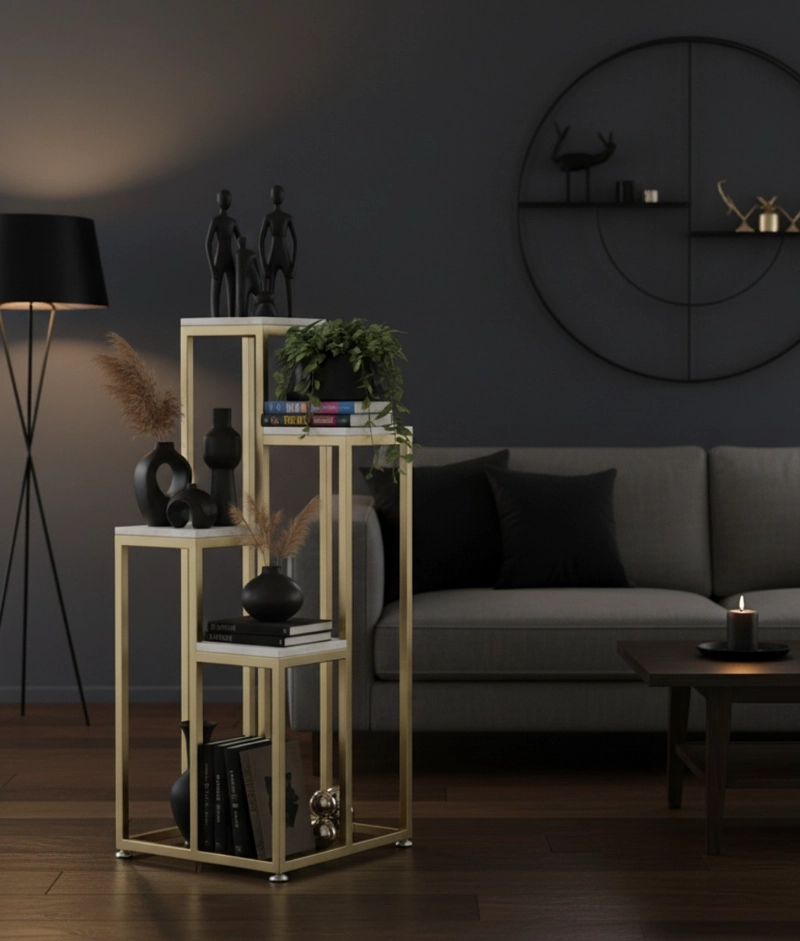 PORTA MACETAS SOPORTE ELEVADO MULTIFUNCIONAL MODERNO JHN - 7