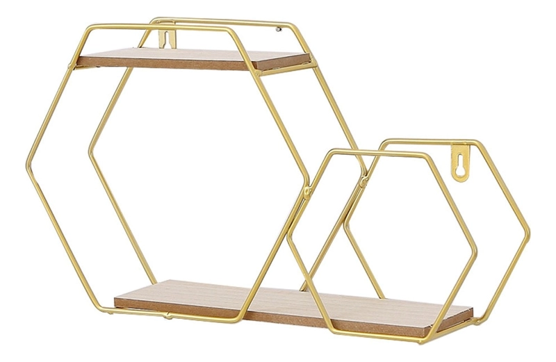 ESTANTERIA PARED HEXAGONAL MODERNO DECORATIVO HOGAR JHN - 1