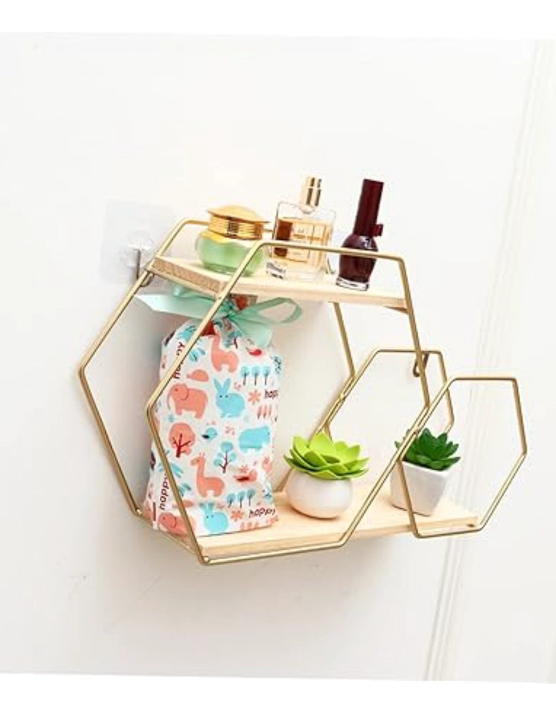 ESTANTERIA PARED HEXAGONAL MODERNO DECORATIVO HOGAR JHN - 8