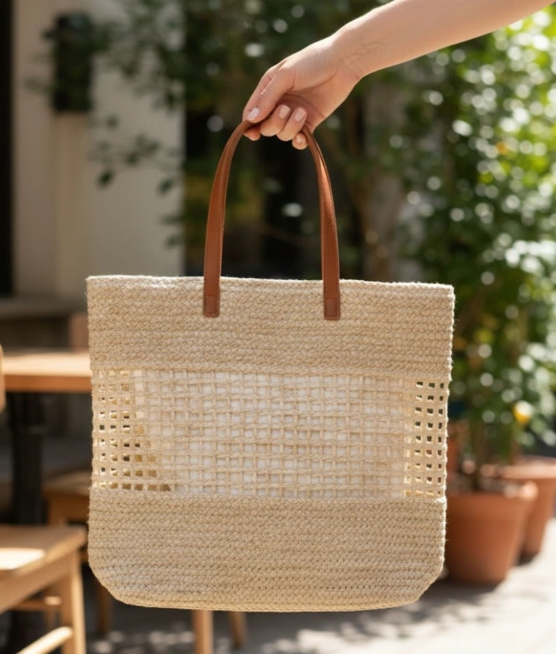 CARTERA BOLSO ELEGANTE DISEÑO MALLA ESTILO CONTEMPORANEO JHN - 4