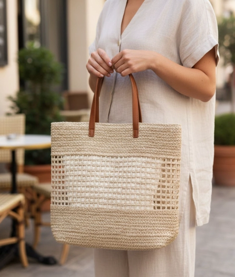 CARTERA BOLSO ELEGANTE DISEÑO MALLA ESTILO CONTEMPORANEO JHN - 6