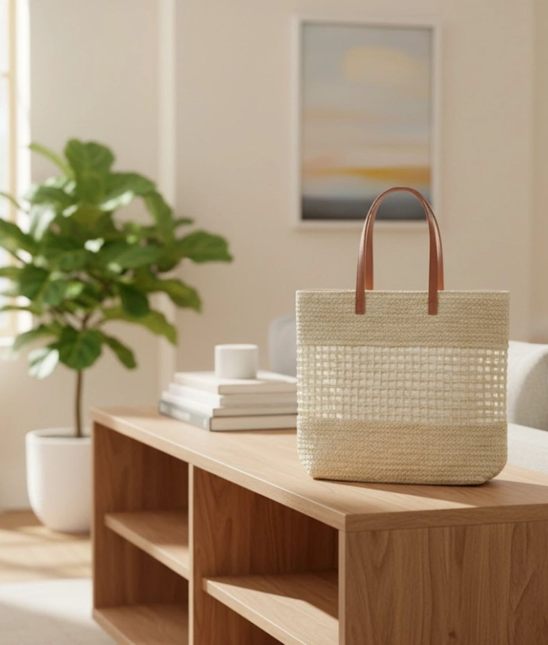 CARTERA BOLSO ELEGANTE DISEÑO MALLA ESTILO CONTEMPORANEO JHN - 9