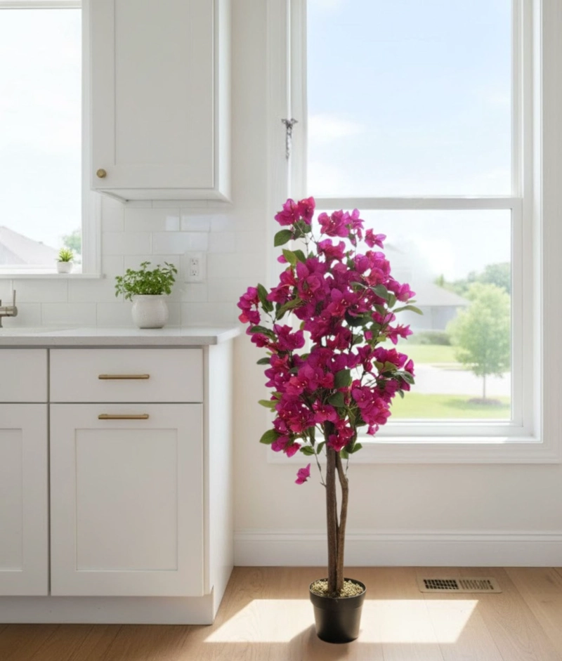 PLANTA ARTIFICIAL ARBUSTO ORNAMENTAL FLORES ROSAS ADORNO JHN - 8