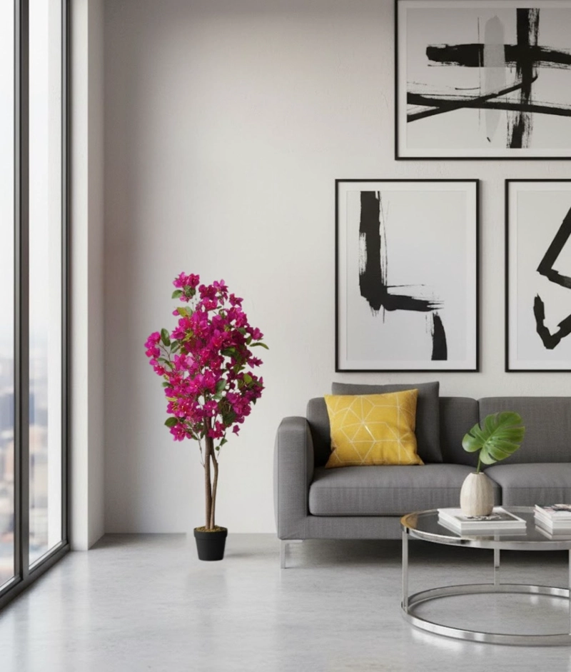 PLANTA ARTIFICIAL ARBUSTO ORNAMENTAL FLORES ROSAS ADORNO JHN - 9