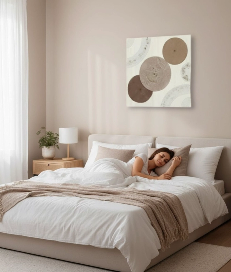 CUADRO DECORATIVO ABSTRACTO CIRCULOS ADORNO PARED JHN - 5