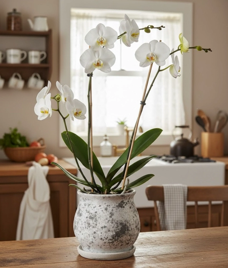 MACETA DECORATIVA PATRON MODERNO JASPEADO FUNCIONAL JHN - 8