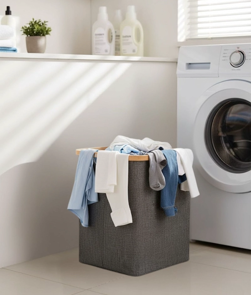 CANASTO ROPA CESTO ORGANIZADOR LAVANDERIA MULTIFUNCIONAL JHN - 9