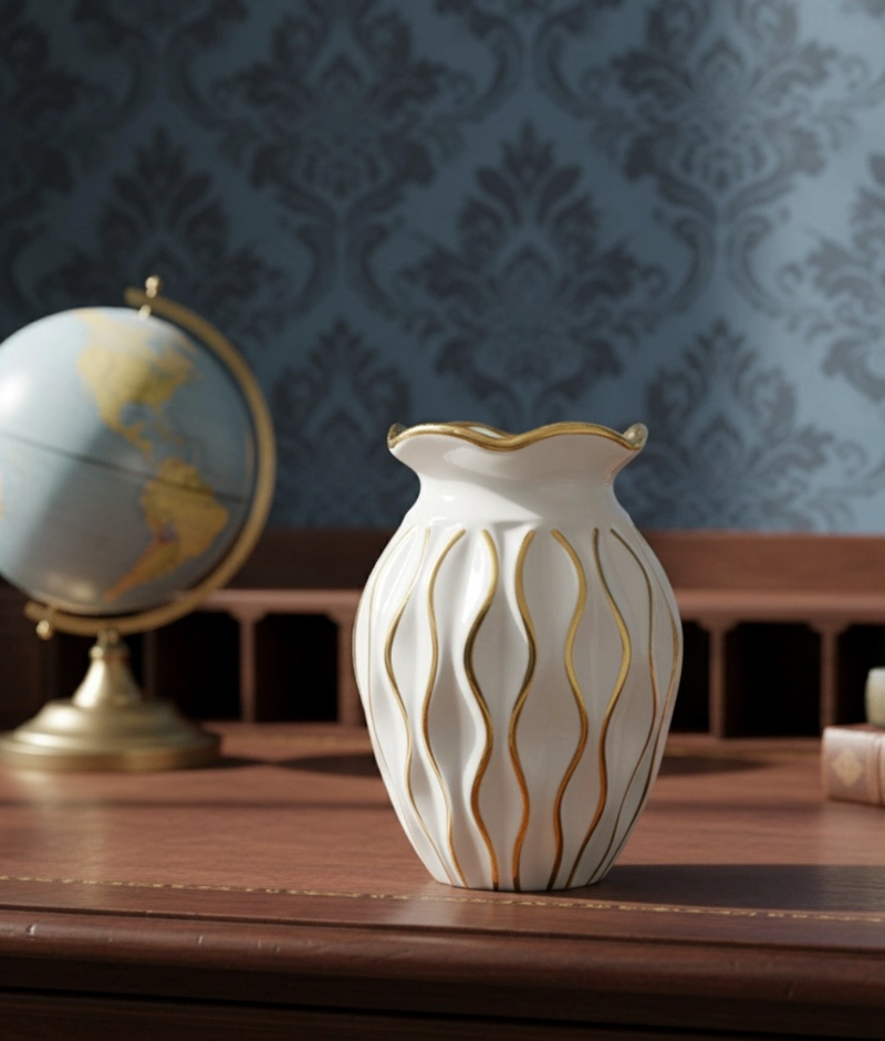 FLORERO DECORATIVO MODERNO ELEGANTE JARRON ADORNO HOGAR JHN - 10