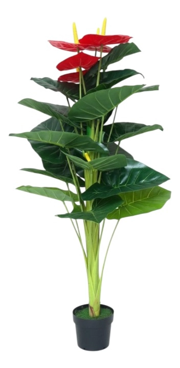 PLANTA ARTIFICIAL ANTURIO EXUBERANTE ADORNO HOGAR JHN - 1