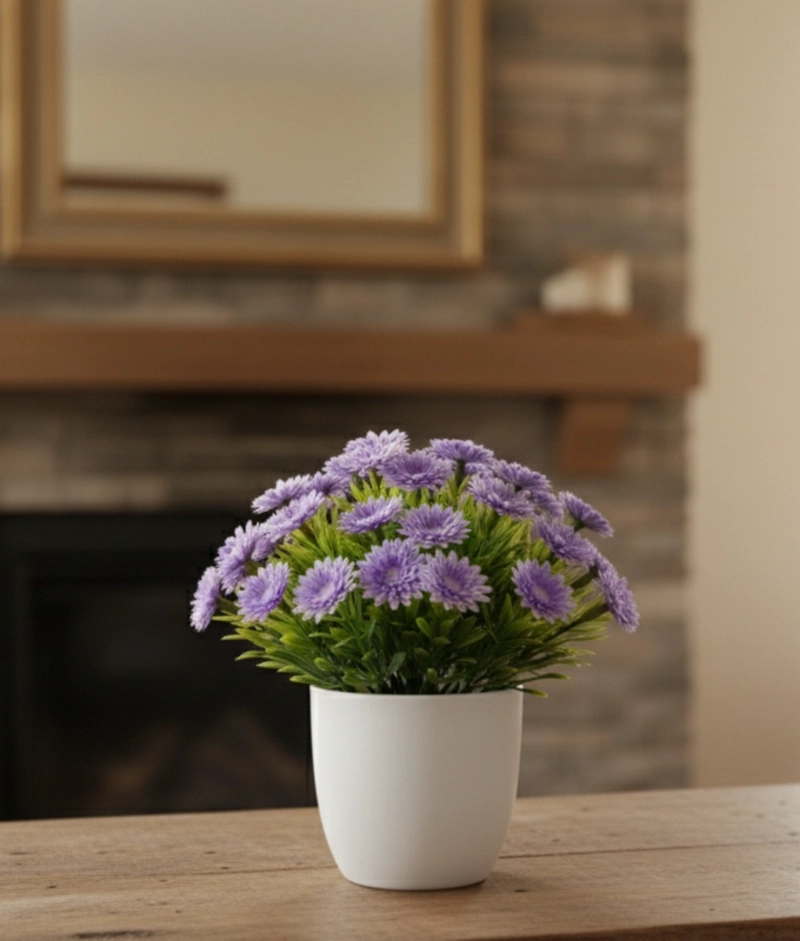 SET 2 FLORES ARTIFICIALES ADORNO FLORAL SILVESTRE HOGAR JHN - 2