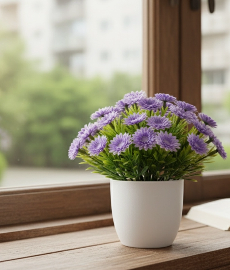 SET 2 FLORES ARTIFICIALES ADORNO FLORAL SILVESTRE HOGAR JHN - 8