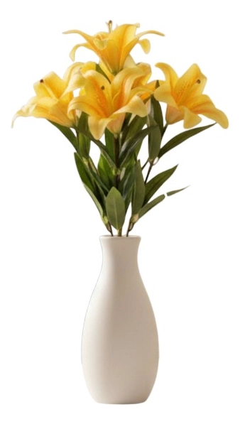 SET 2 FLORES ARTIFICIALES RAMO LIRIOS IMPACTO EXOTICO JHN - 3
