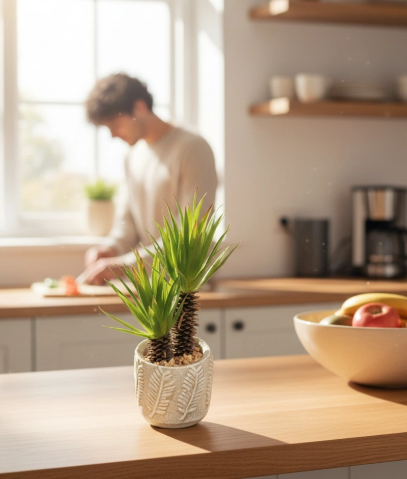 PLANTA ARTIFICIAL DECORATIVA ADORNO HOGAR MACETERO JHN - 6