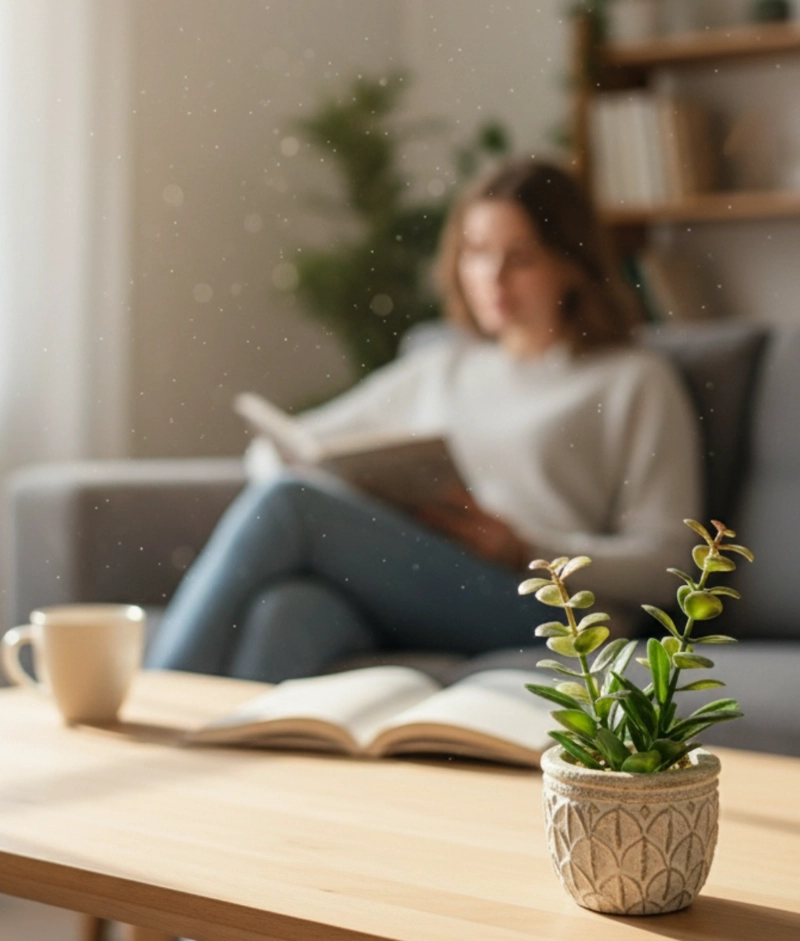 PLANTA ARTIFICIAL DECORATIVA ADORNO HOGAR MACETERO JHN - 8