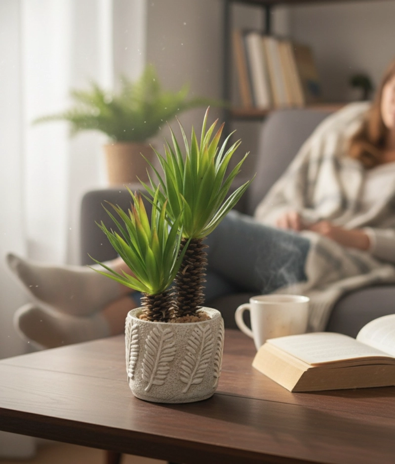 PLANTA ARTIFICIAL DECORATIVA ADORNO HOGAR MACETERO JHN - 10
