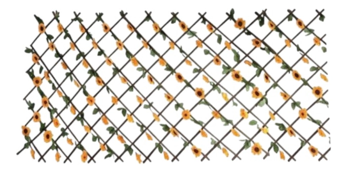 FLORES ARTIFICIALES MALLA EXTENSIBLE GIRASOLES CERCO JHN - 1