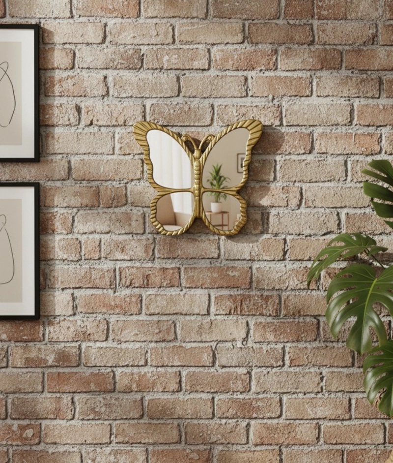 ESPEJO DECORATIVO MARIPOSA FIGURA DECORATIVA ADORNO JHN - 2