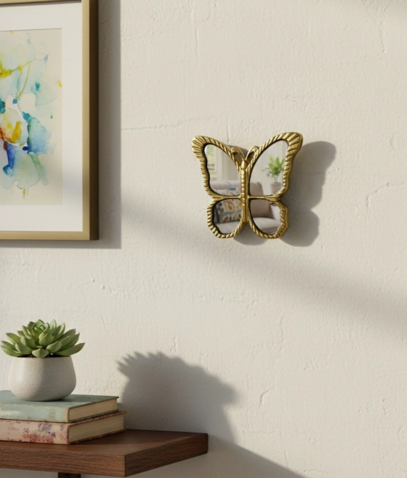 ESPEJO DECORATIVO MARIPOSA FIGURA DECORATIVA ADORNO JHN - 10